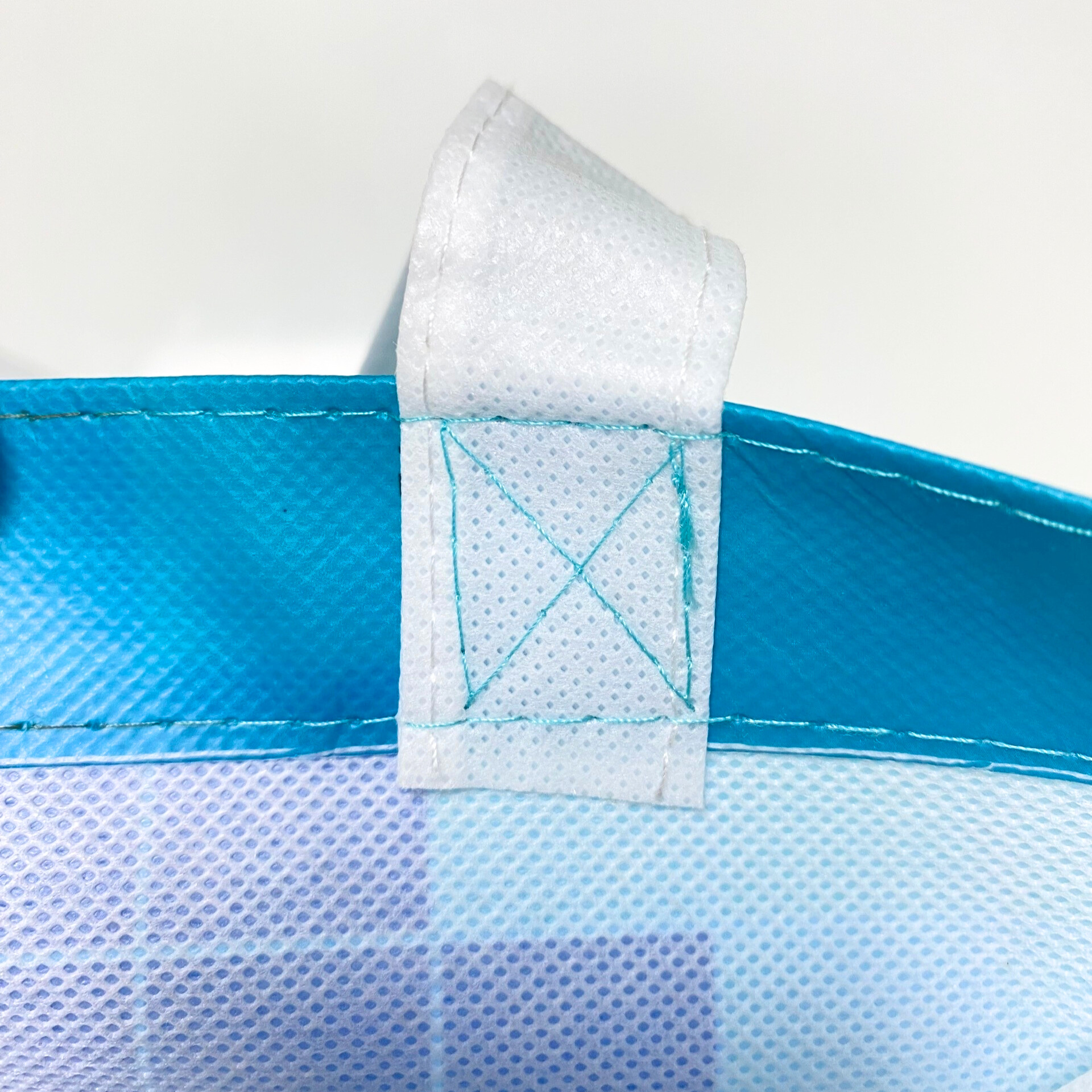 PP Non-Woven Blue Reusable Shopping Bag with Branding Print - K021