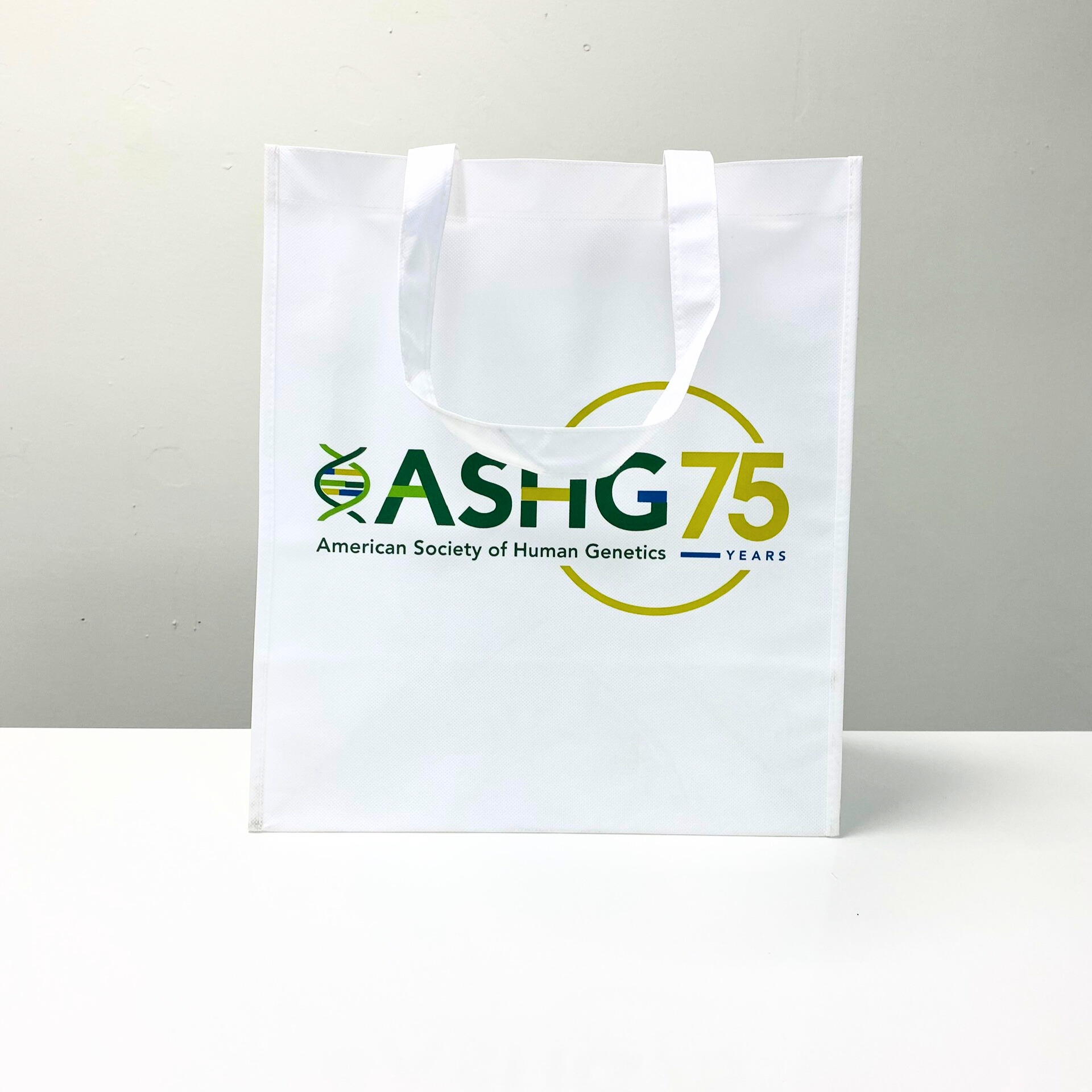 PP Non-Woven White Reusable Shopping Bag for Event - K016