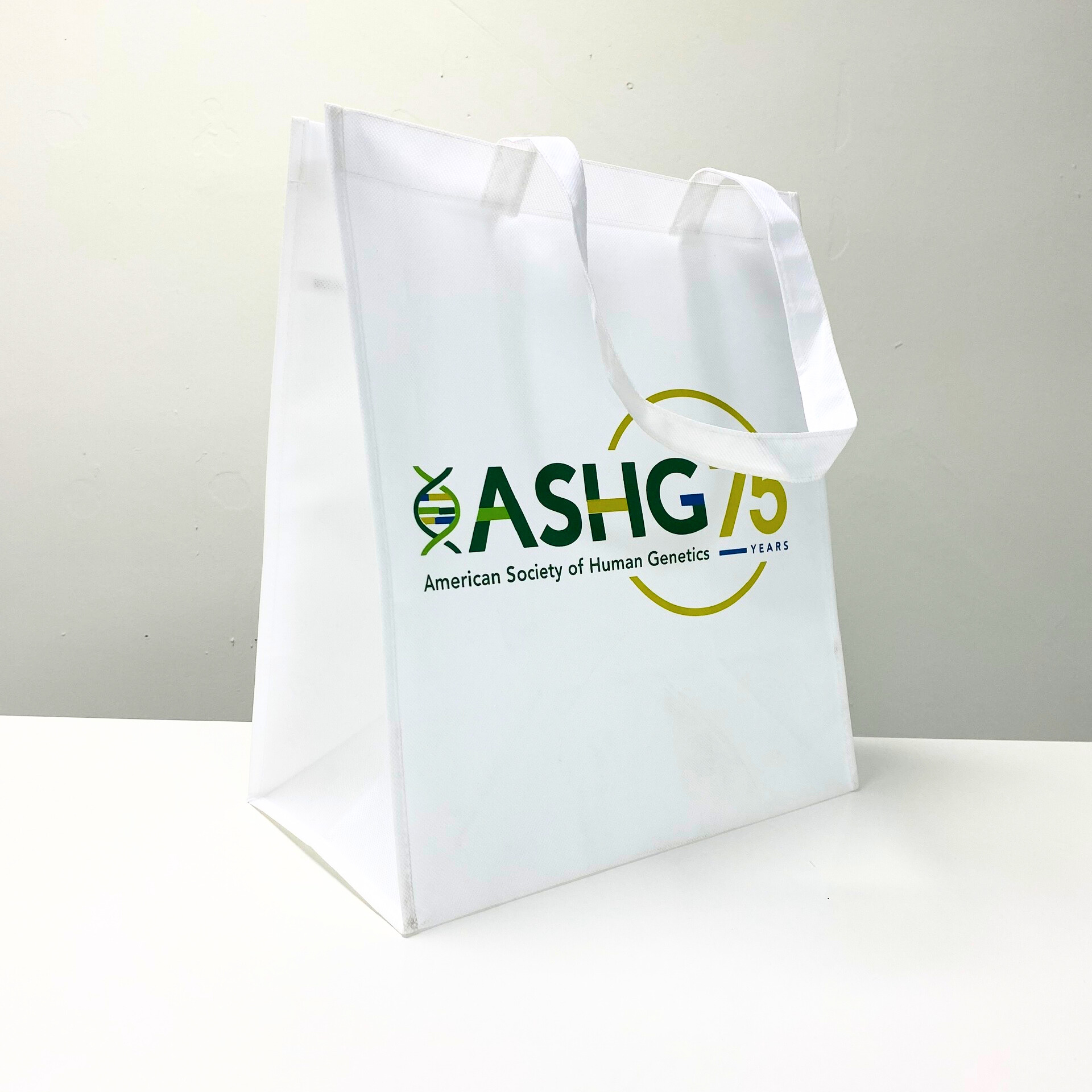 PP Non-Woven White Reusable Shopping Bag for Event - K016