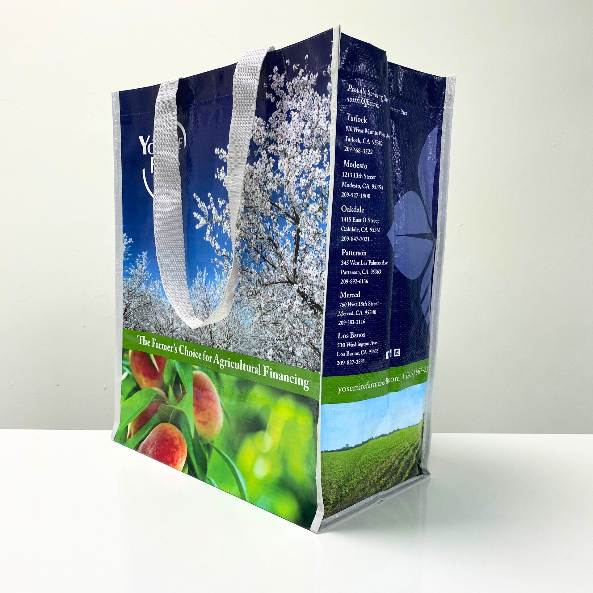 PP Woven reuseable shopping bag with farm style design - K011