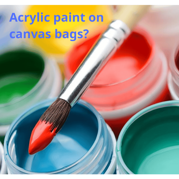 can you use acrylic paint on canvas tote bags?